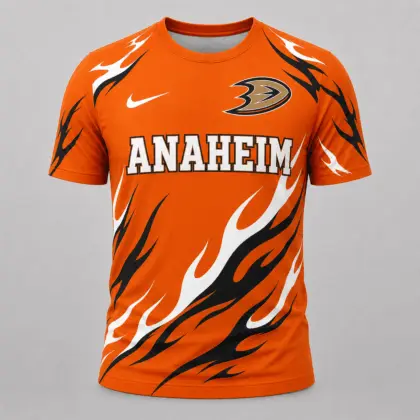 Anaheim Ducks | Premium NHL Flame Graphic Game Day Fan T-Shirt NDN