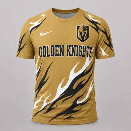 Vegas Golden Knights | Premium NHL Flame Graphic Game Day Fan T-Shirt NDN