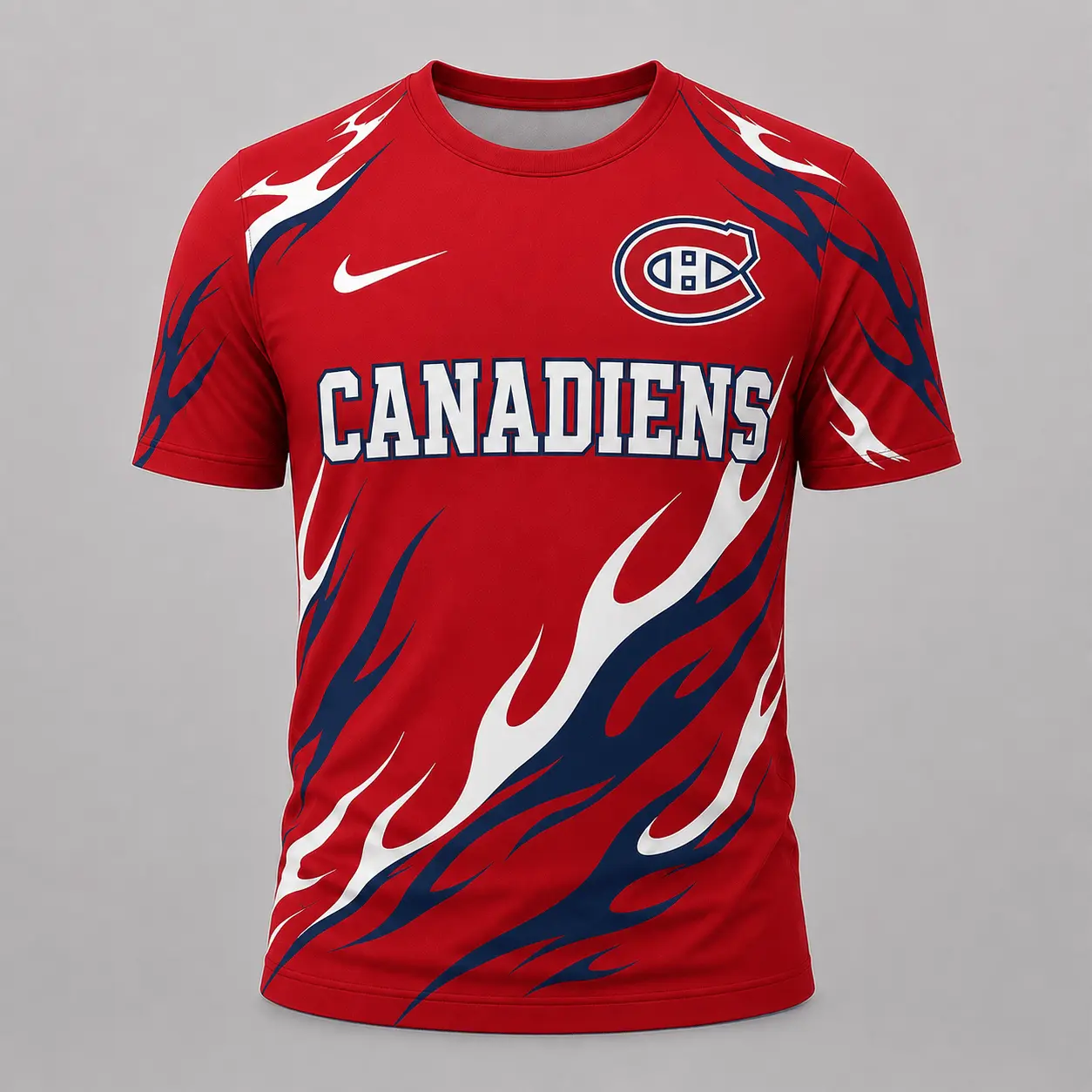 Montreal Canadiens | Premium NHL Flame Graphic Game Day Fan T-Shirt NDN