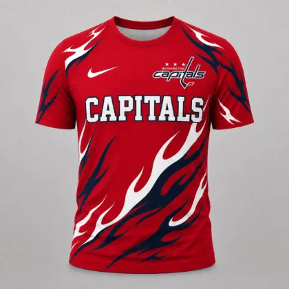 Washington Capitals | Premium NHL Flame Graphic Game Day Fan T-Shirt NDN