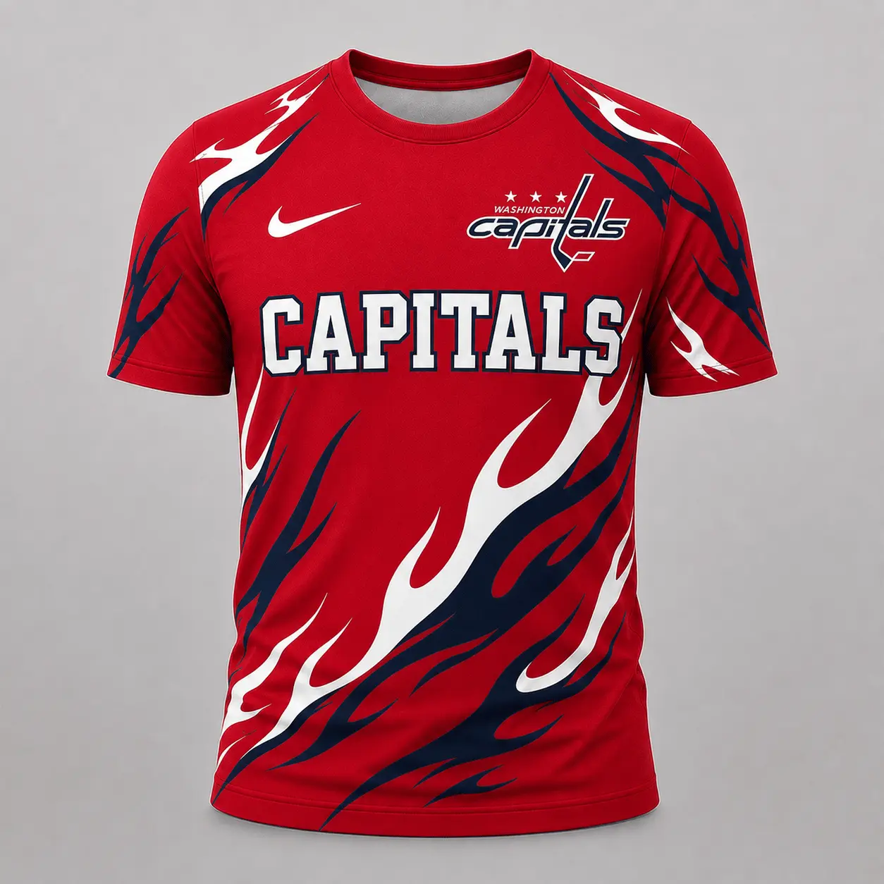 Washington Capitals | Premium NHL Flame Graphic Game Day Fan T-Shirt NDN