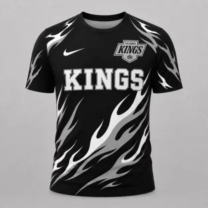 Los Angeles Kings | Premium NHL Flame Graphic Game Day Fan T-Shirt NDN
