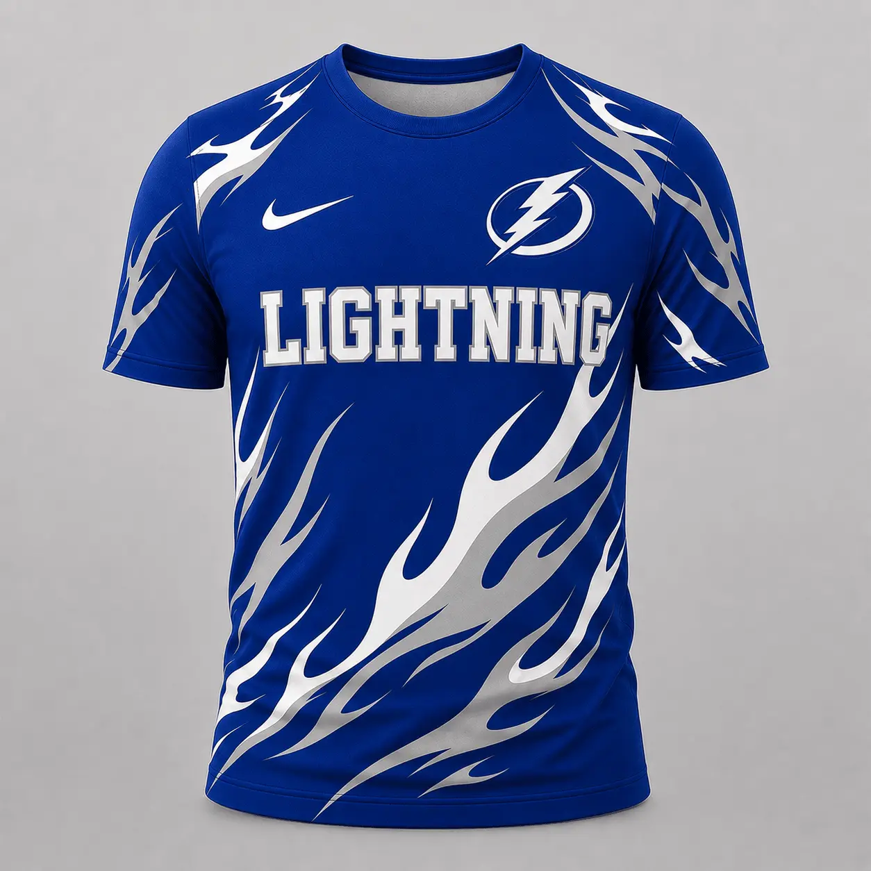 Tampa Bay Lightning | Premium NHL Flame Graphic Game Day Fan T-Shirt NDN