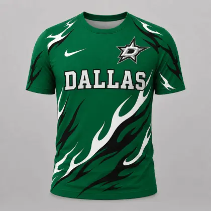 Dallas Stars | Premium NHL Flame Graphic Game Day Fan T-Shirt NDN