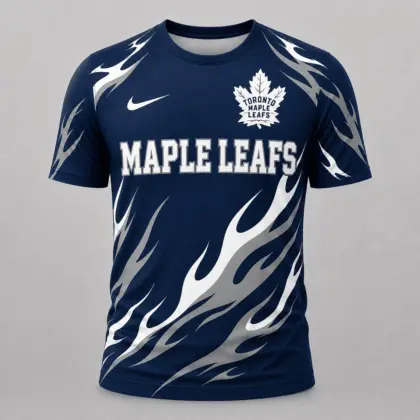 Toronto Maple Leafs | Premium NHL Flame Graphic Game Day Fan T-Shirt NDN