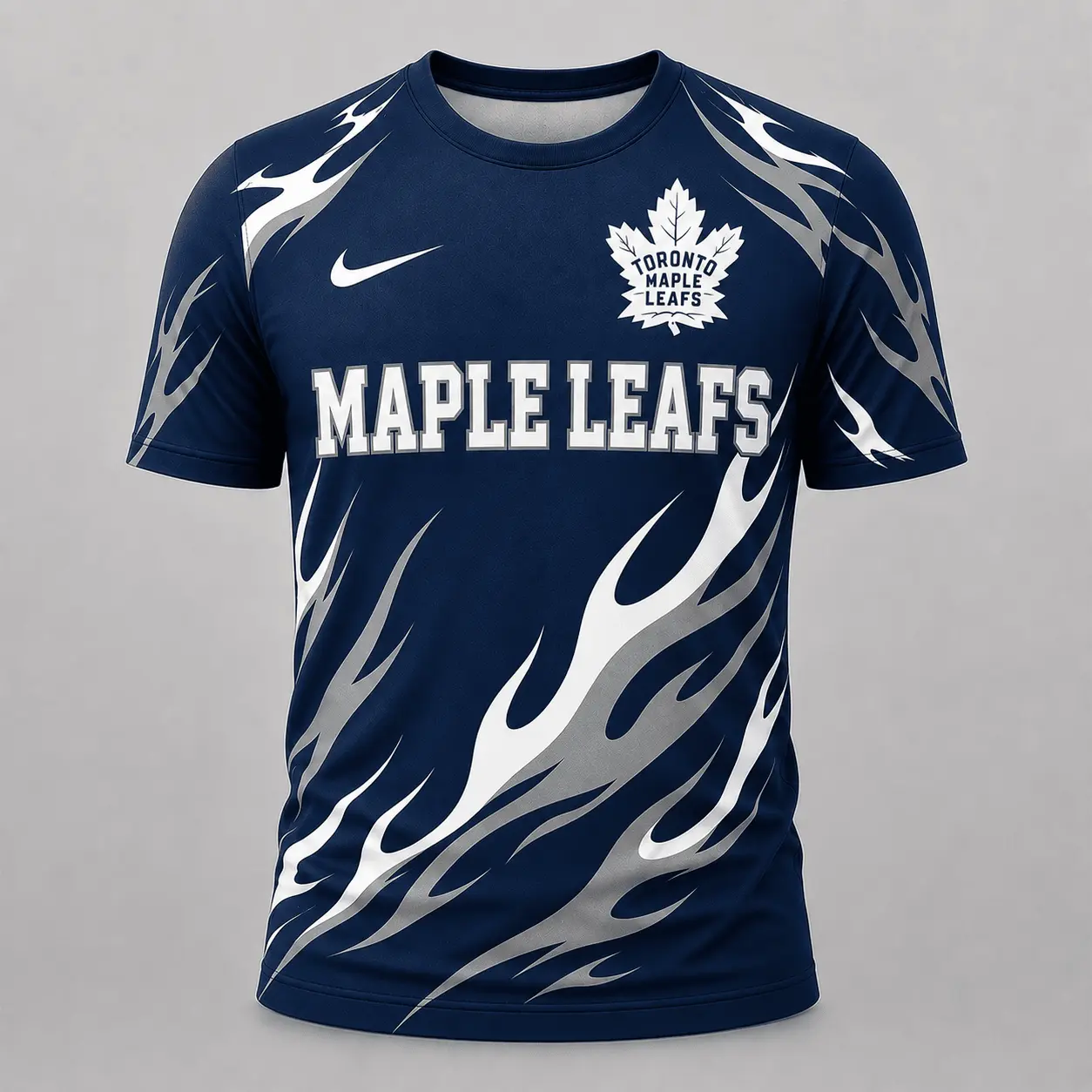 Toronto Maple Leafs | Premium NHL Flame Graphic Game Day Fan T-Shirt NDN