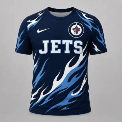 Winnipeg Jets | Premium NHL Flame Graphic Game Day Fan T-Shirt NDN