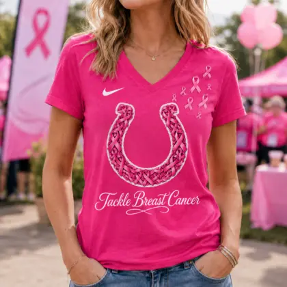 Indianapolis Colts | Premium NFL Tackle Breast Cancer V-neck NY