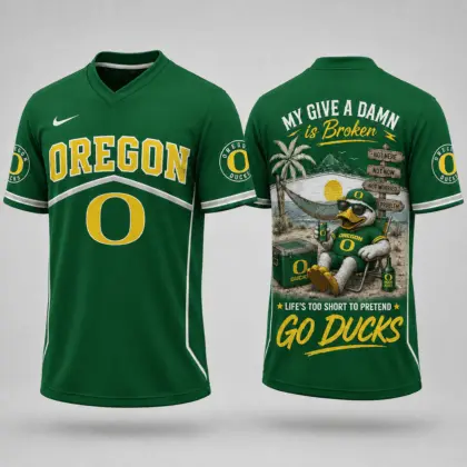 Oregon Ducks | Premium NCAA My Give A Damn Is Broken V-neck NY