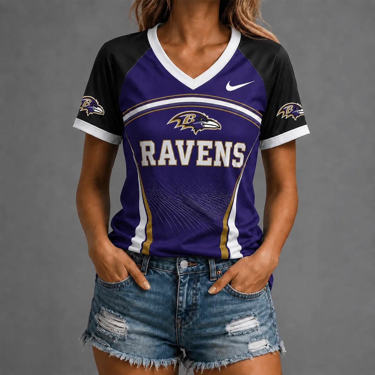 Baltimore Ravens | Premium NFL Victory Wave V-Neck TD