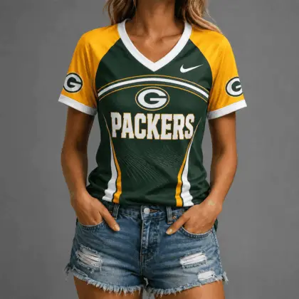Green Bay Packers | Premium NFL Victory Wave V-Neck TD