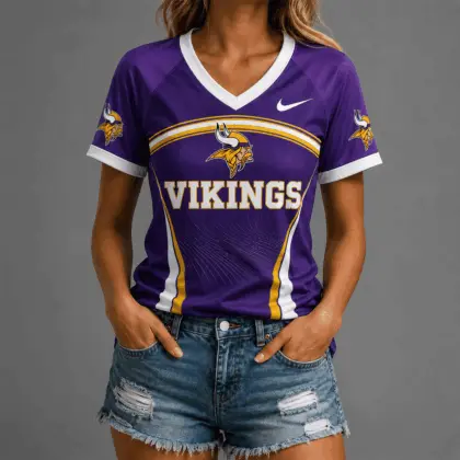 Minnesota Vikings | Premium NFL Victory Wave V-Neck TD