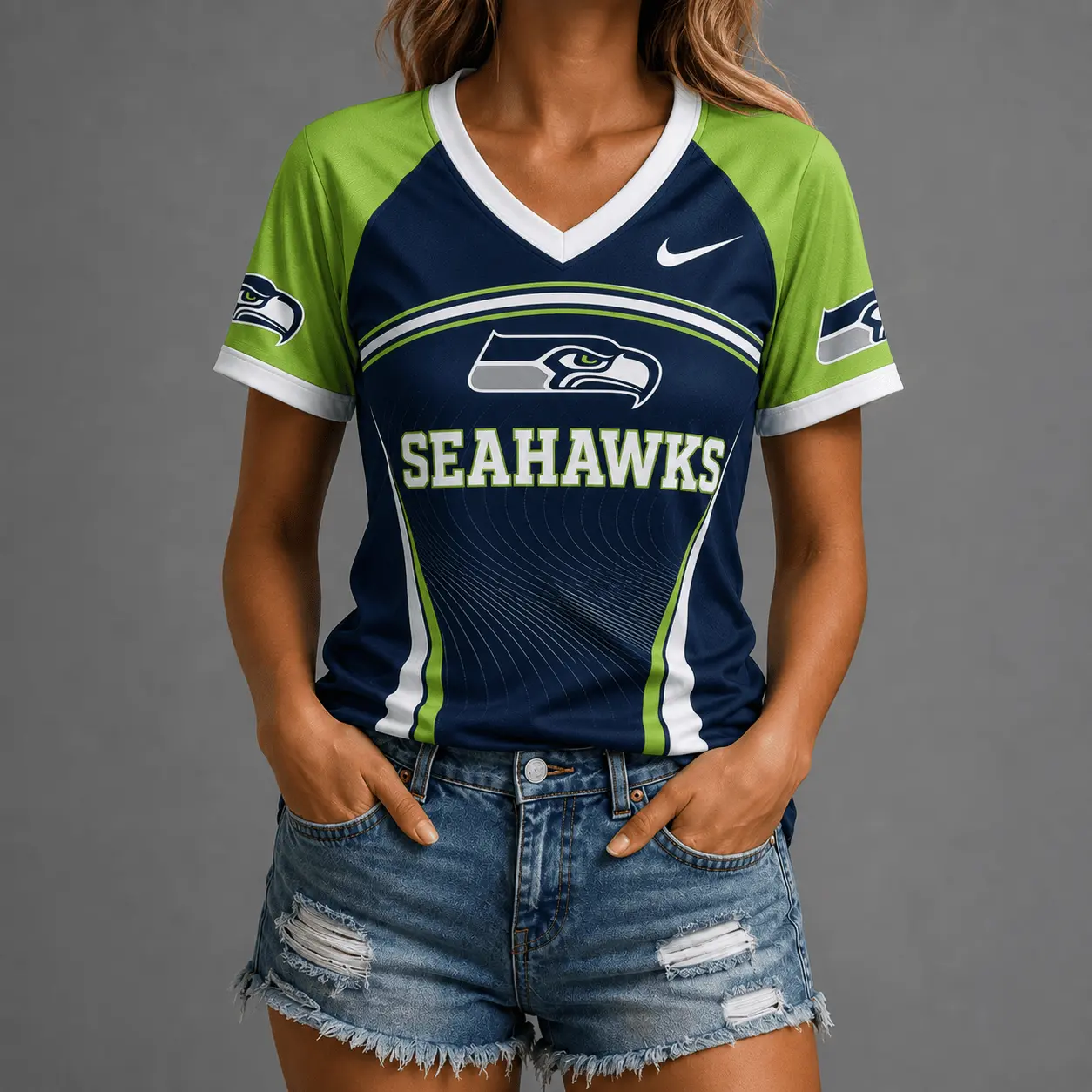 Seattle Seahawks | Premium NFL Victory Wave V-Neck TD