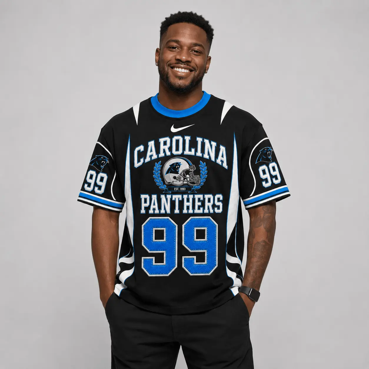 Carolina Panthers | Premium NFL Sunday Legends Personalized T-Shirt TD - Image 2
