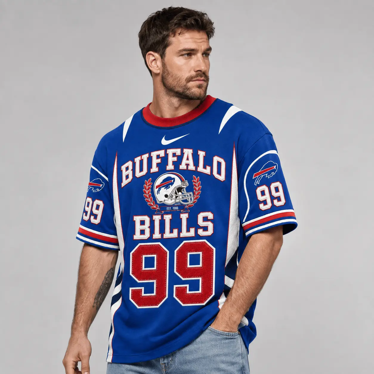 Buffalo Bills | Premium NFL Sunday Legends Personalized T-Shirt TD - Image 3