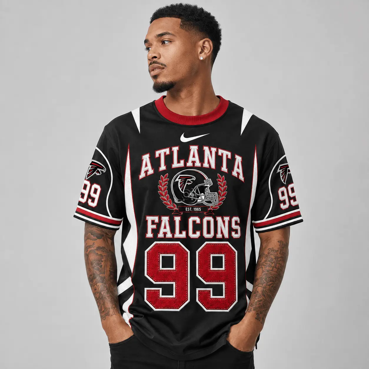 Atlanta Falcons | Premium NFL Sunday Legends Personalized T-Shirt TD - Image 3