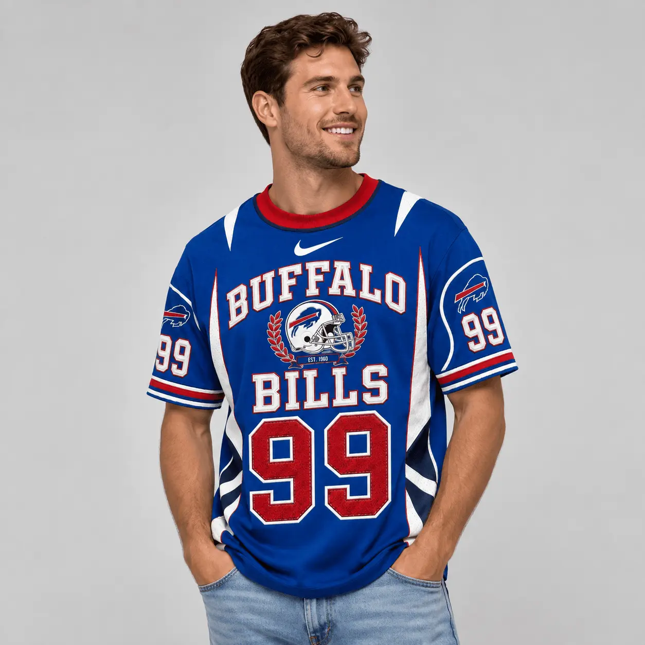 Buffalo Bills | Premium NFL Sunday Legends Personalized T-Shirt TD - Image 2
