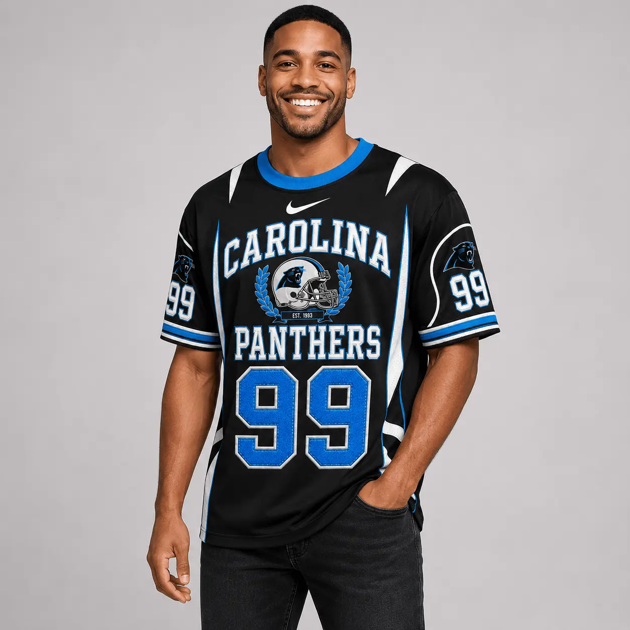 Carolina Panthers | Premium NFL Sunday Legends Personalized T-Shirt TD - Image 3