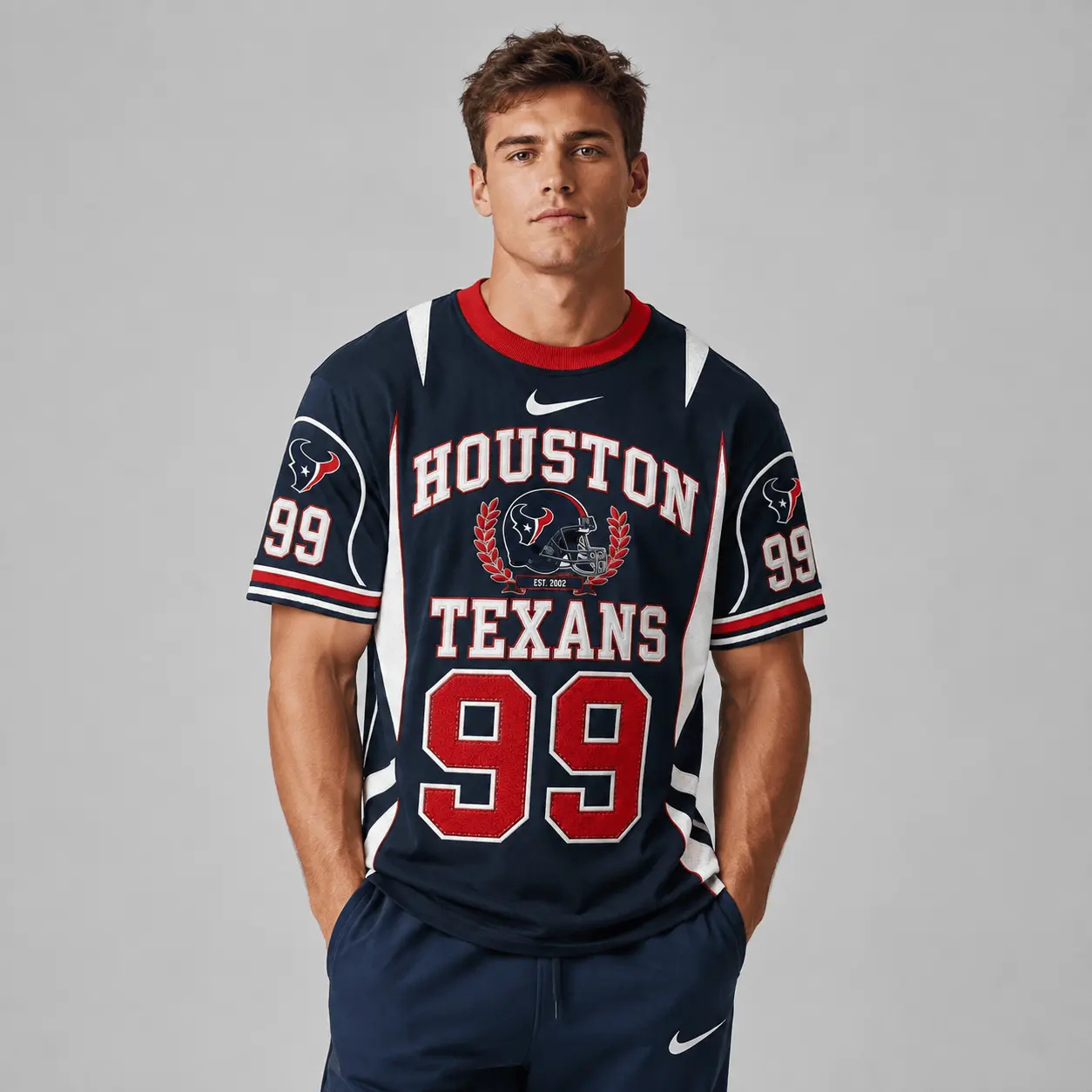 Houston Texans | Premium NFL Sunday Legends Personalized T-Shirt TD - Image 2