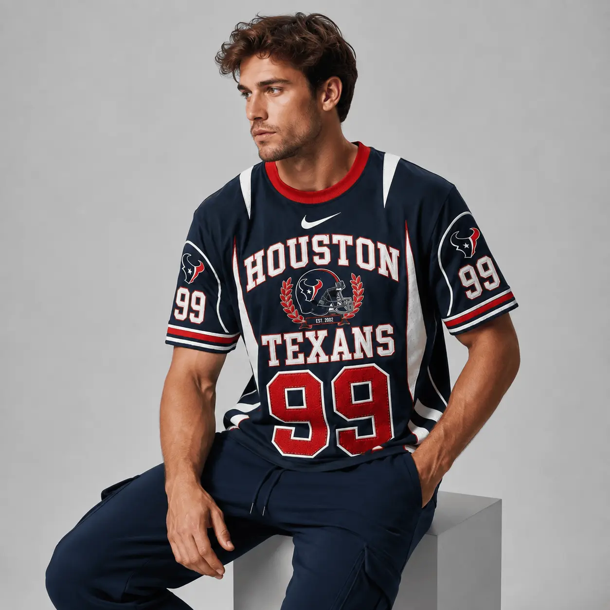 Houston Texans | Premium NFL Sunday Legends Personalized T-Shirt TD - Image 3