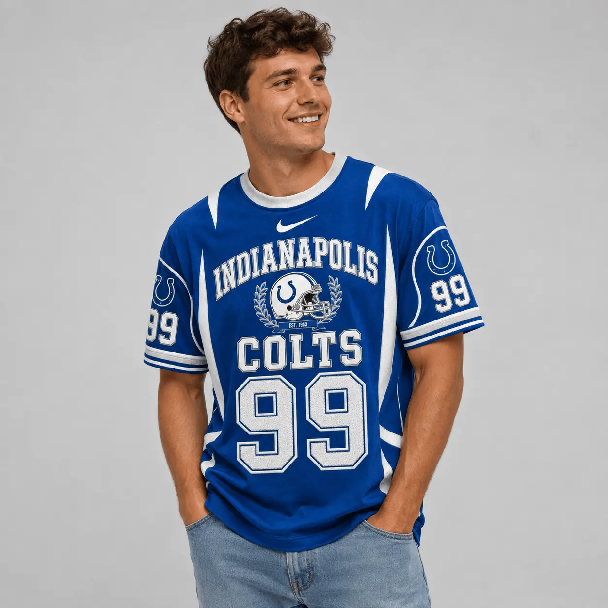 Indianapolis Colts | Premium NFL Sunday Legends Personalized T-Shirt TD - Image 2