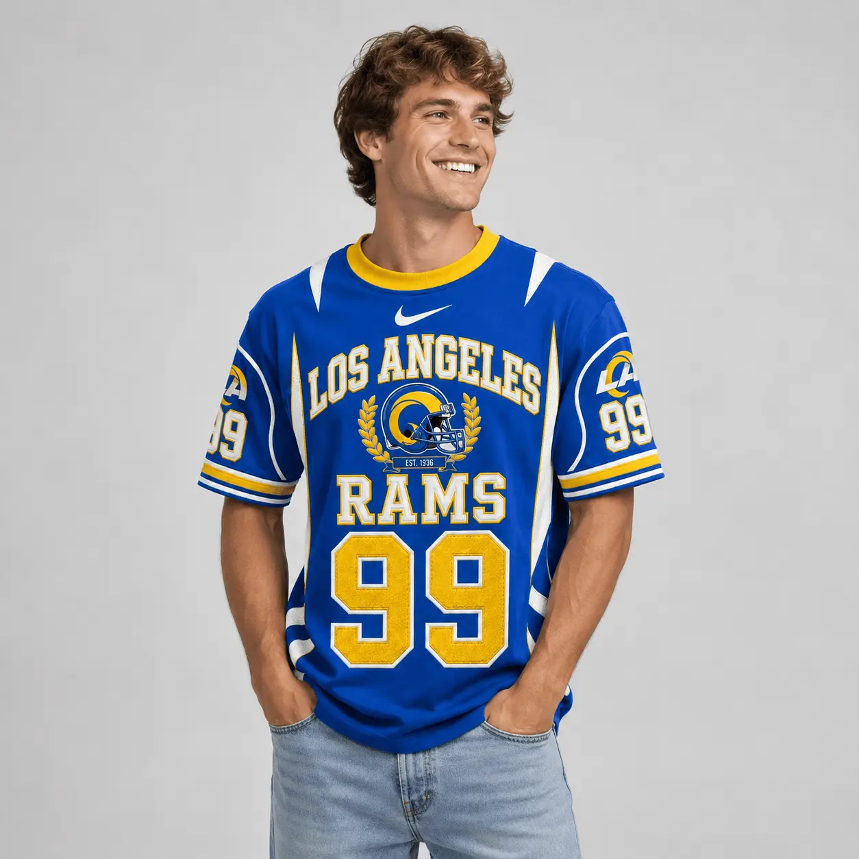 Los Angeles Rams | Premium NFL Sunday Legends Personalized T-Shirt TD - Image 3