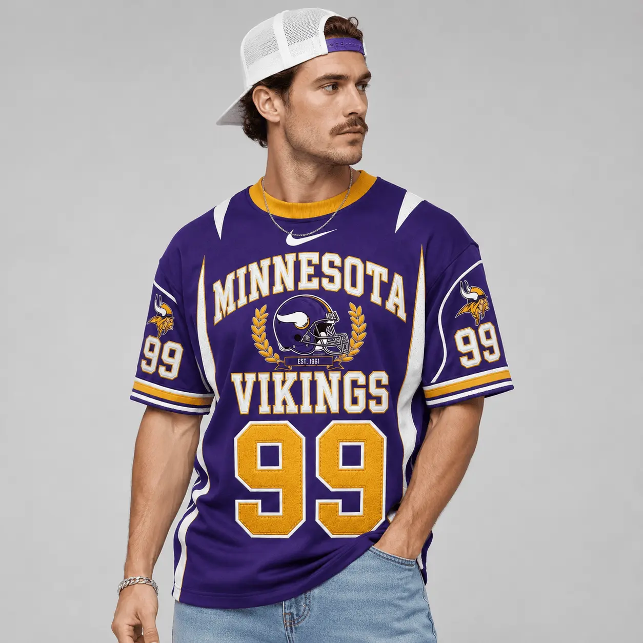 Minnesota Vikings | Premium NFL Sunday Legends Personalized T-Shirt TD - Image 3