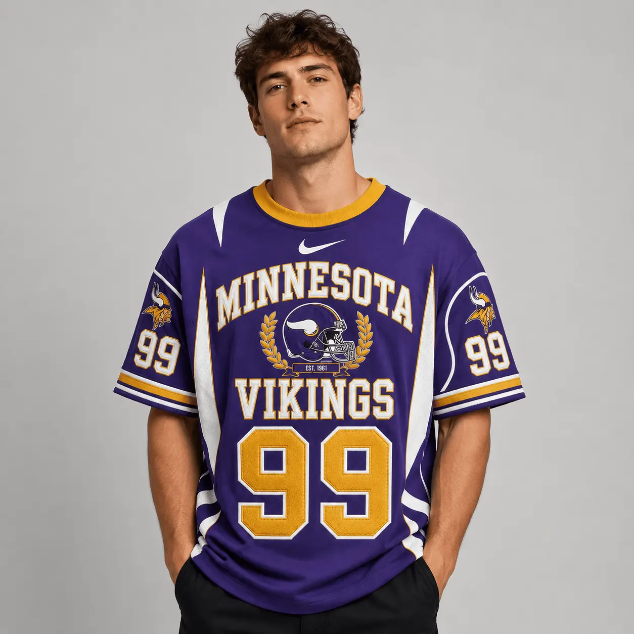 Minnesota Vikings | Premium NFL Sunday Legends Personalized T-Shirt TD - Image 2