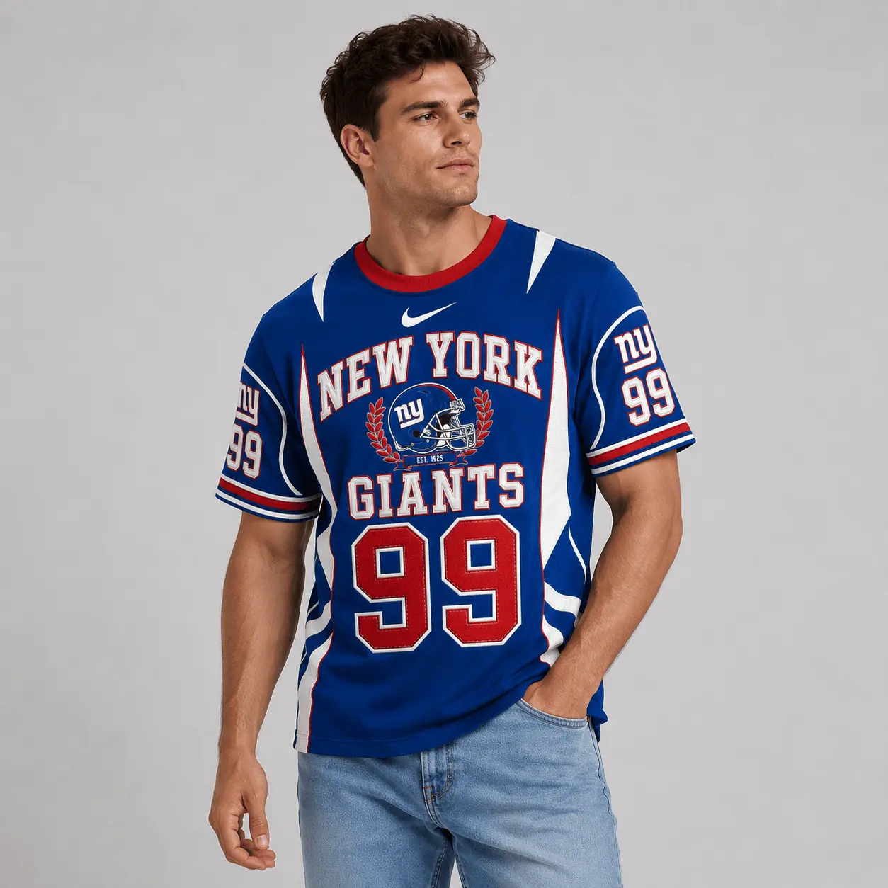 New York Giants | Premium NFL Sunday Legends Personalized T-Shirt TD - Image 3