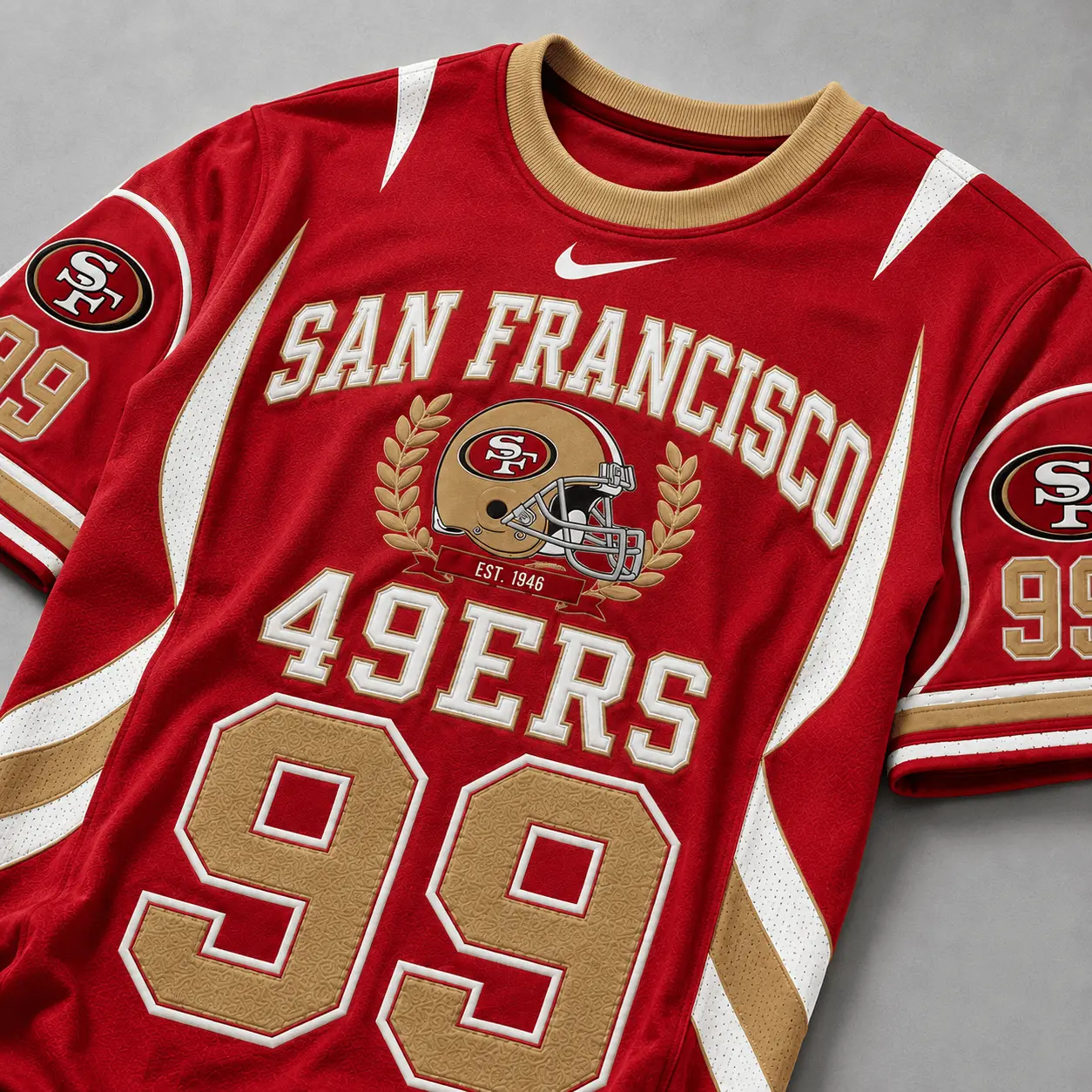 San Francisco 49ers | Premium NFL Sunday Legends Personalized T-Shirt TD - Image 4