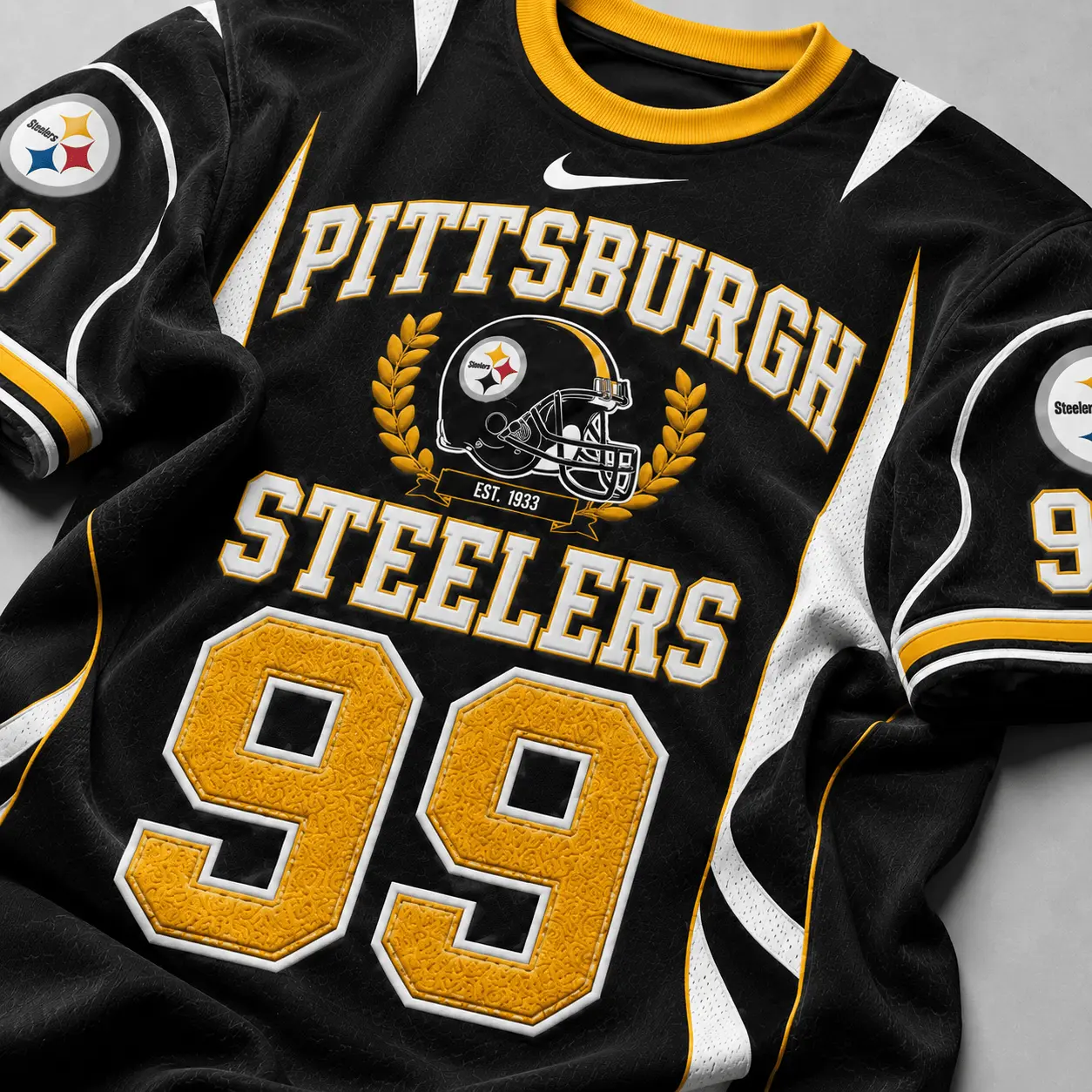 Pittsburgh Steelers | Premium NFL Sunday Legends Personalized T-Shirt TD - Image 4