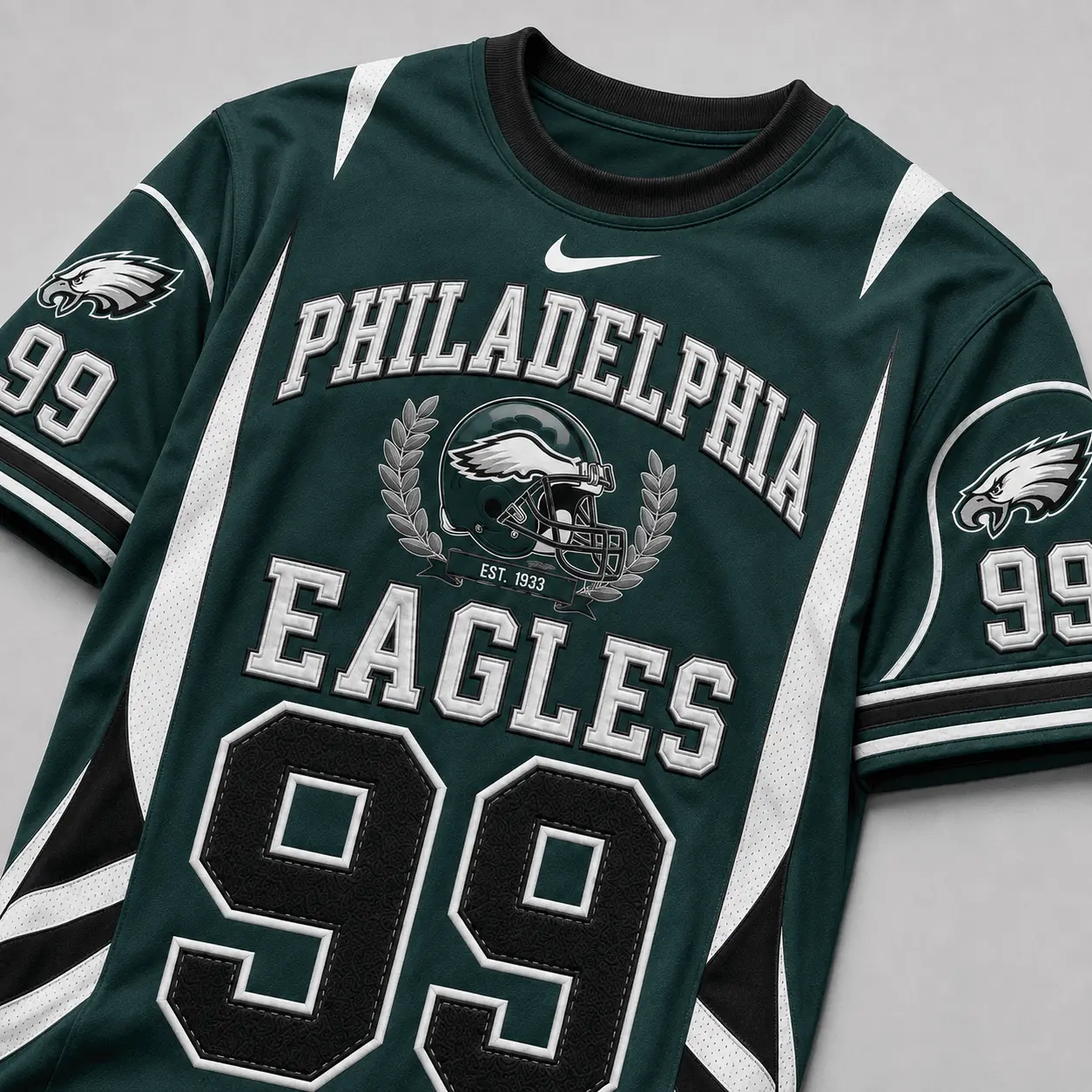 Philadelphia Eagles | Premium NFL Sunday Legends Personalized T-Shirt TD - Image 4