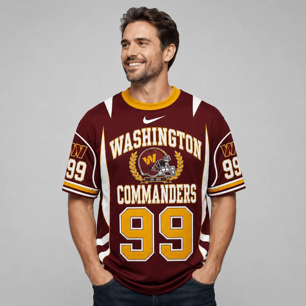 Washington Commanders | Premium NFL Sunday Legends Personalized T-Shirt TD - Image 2