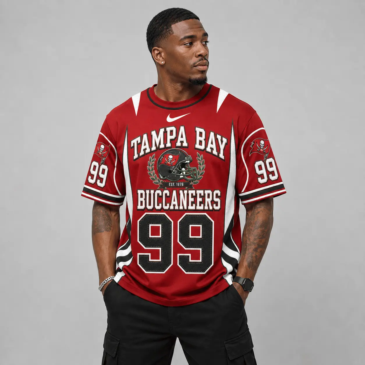 Tampa Bay Buccaneers | Premium NFL Sunday Legends Personalized T-Shirt TD - Image 3