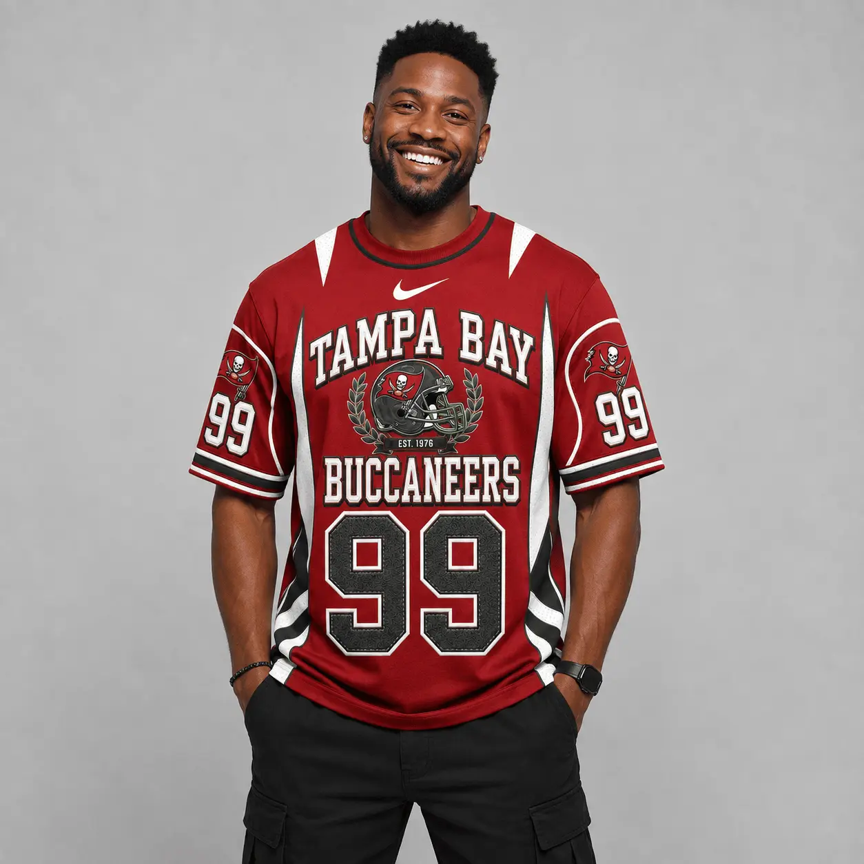 Tampa Bay Buccaneers | Premium NFL Sunday Legends Personalized T-Shirt TD - Image 2