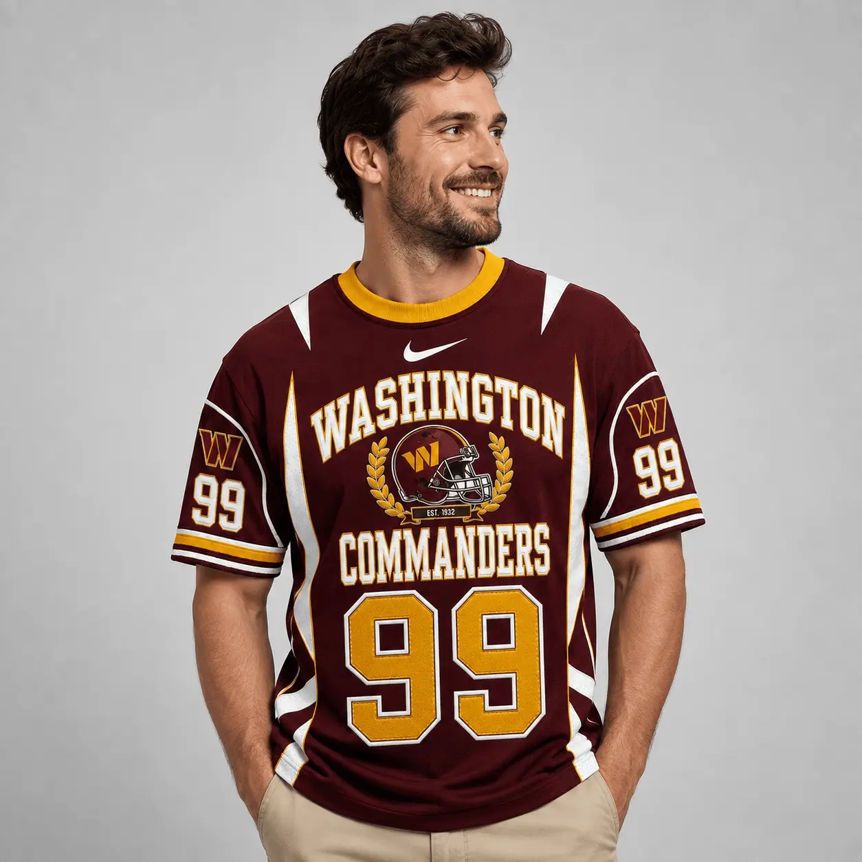 Washington Commanders | Premium NFL Sunday Legends Personalized T-Shirt TD - Image 3