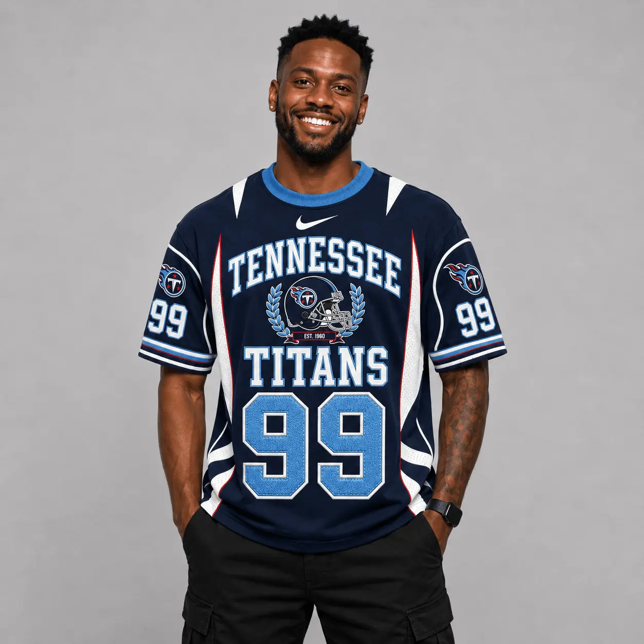 Tennessee Titans | Premium NFL Sunday Legends Personalized T-Shirt TD - Image 2