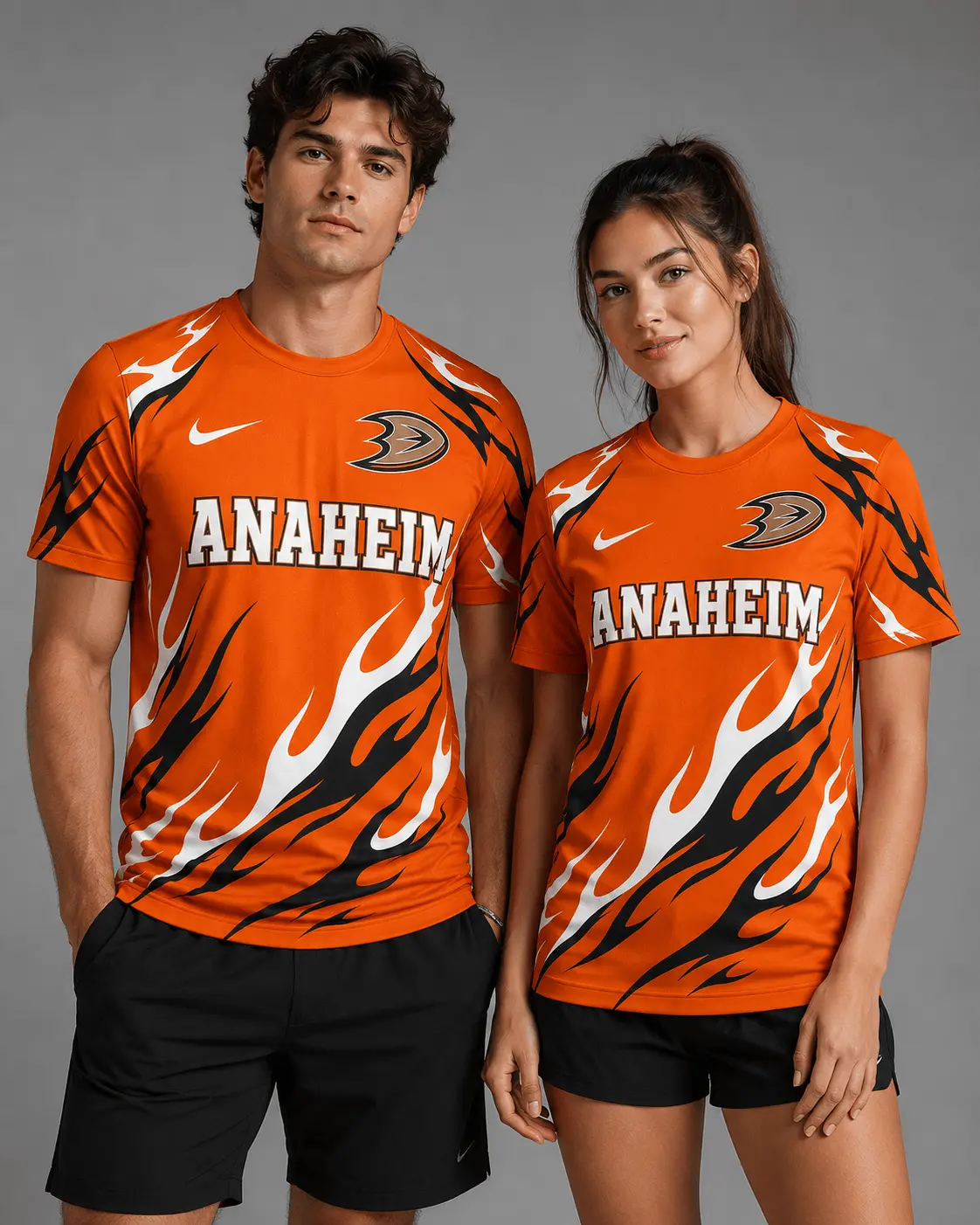 Anaheim Ducks | Premium NHL Flame Graphic Game Day Fan T-Shirt NDN - Image 2