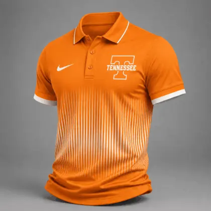 Tennessee Volunteers | Premium NCAA Performance Wave Stripe Polo Shirt