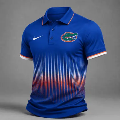 Florida Gators | Premium NCAA Performance Wave Stripe Polo Shirt