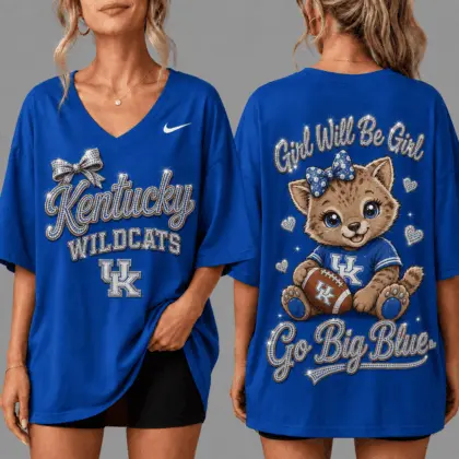 Kentucky Wildcats | Premium NCAA Girl Power Comfort V-neck NY