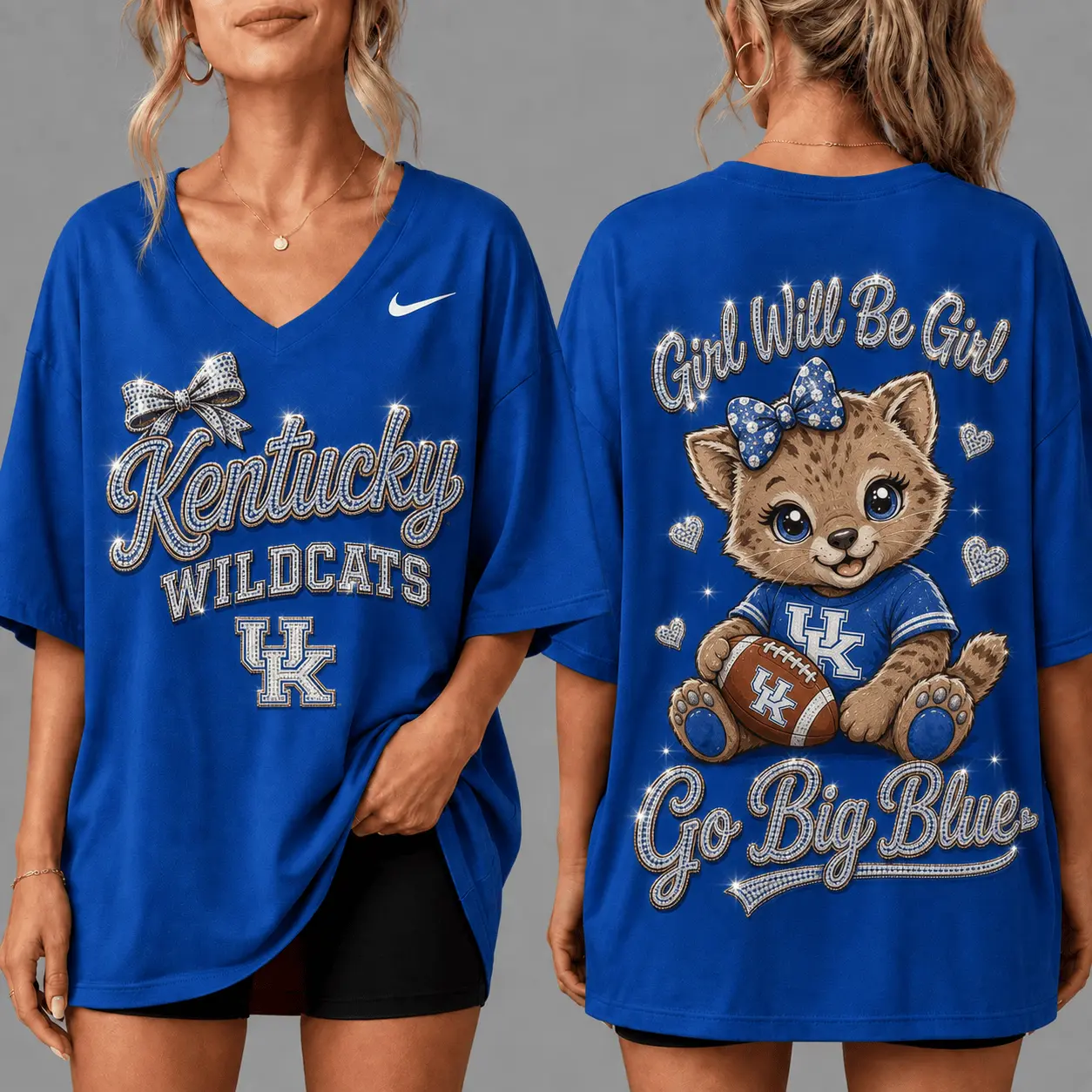Kentucky Wildcats | Premium NCAA Girl Power Comfort V-neck NY