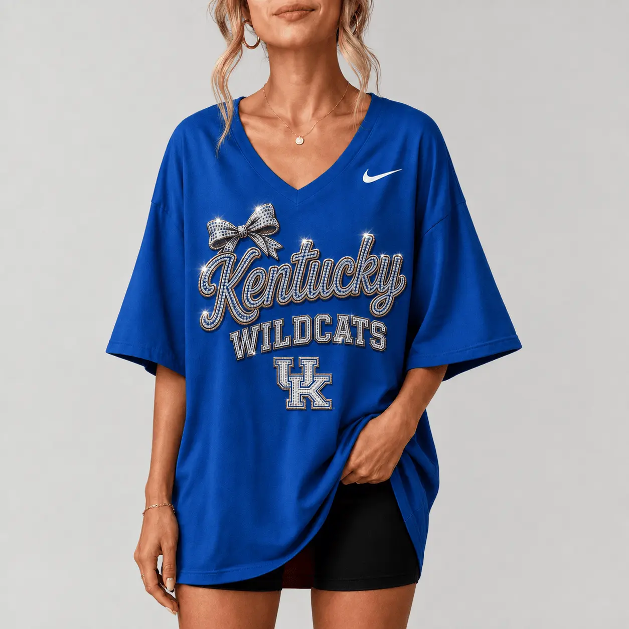 Kentucky Wildcats | Premium NCAA Girl Power Comfort V-neck NY - Image 2