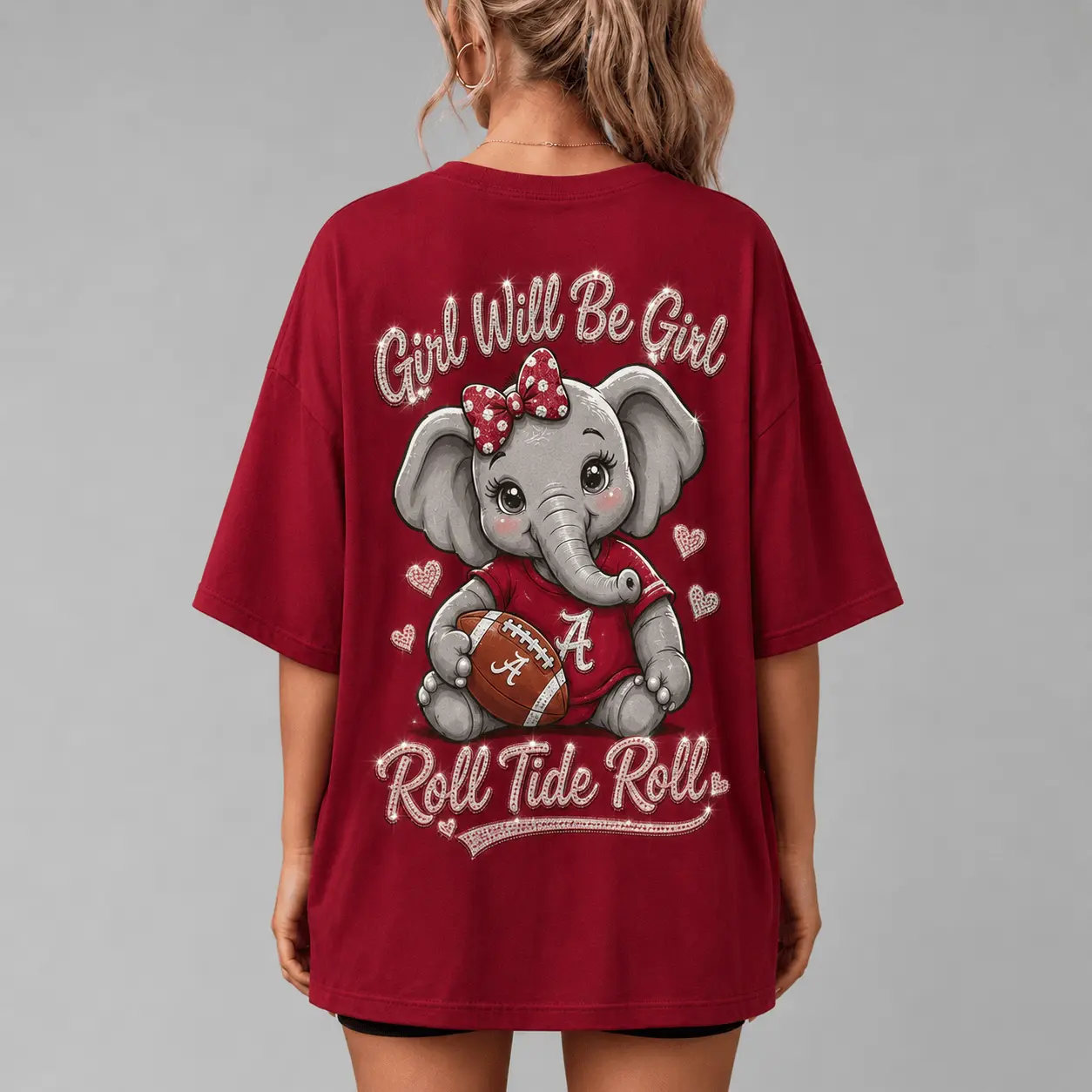 Alabama Crimson Tide | Premium NCAA Girl Power Comfort V-neck NY - Image 3