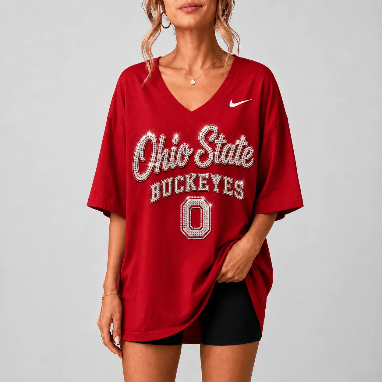 Ohio State Buckeyes | Premium NCAA Girl Power Comfort V-neck NY - Image 2