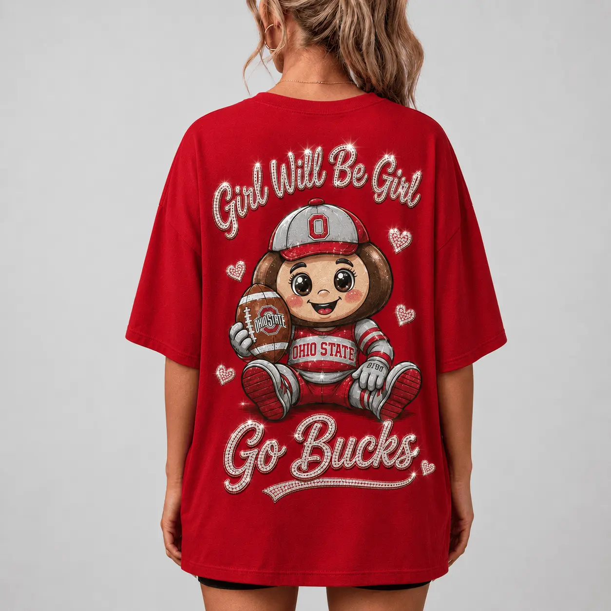 Ohio State Buckeyes | Premium NCAA Girl Power Comfort V-neck NY - Image 3