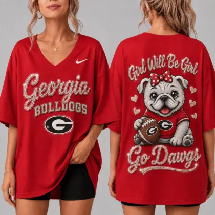 Georgia Bulldogs | Premium NCAA Girl Power Comfort V-neck NY