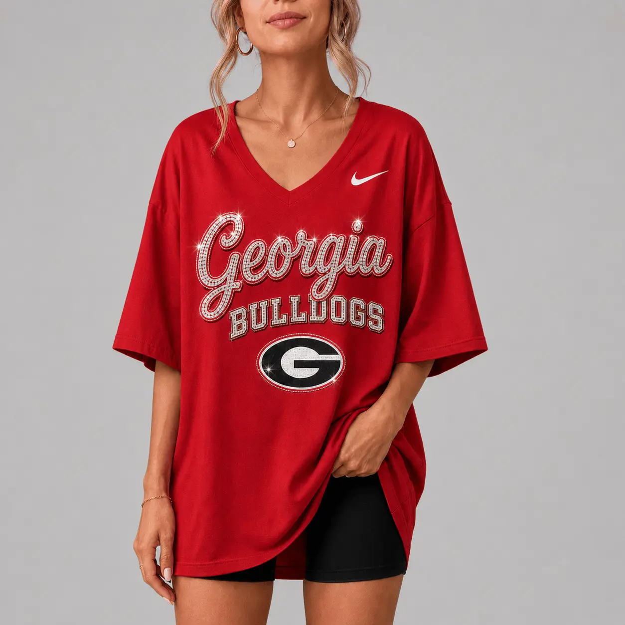 Georgia Bulldogs | Premium NCAA Girl Power Comfort V-neck NY - Image 2