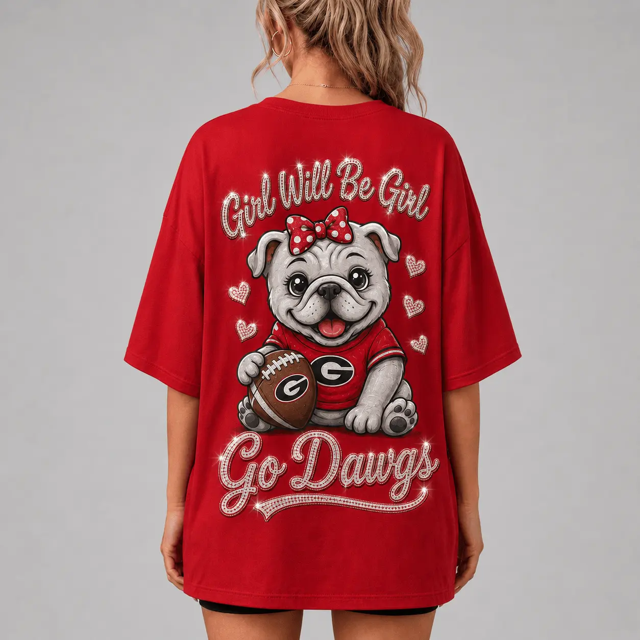 Georgia Bulldogs | Premium NCAA Girl Power Comfort V-neck NY - Image 3