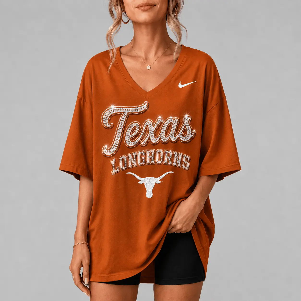 Texas Longhorns | Premium NCAA Girl Power Comfort V-neck NY - Image 2